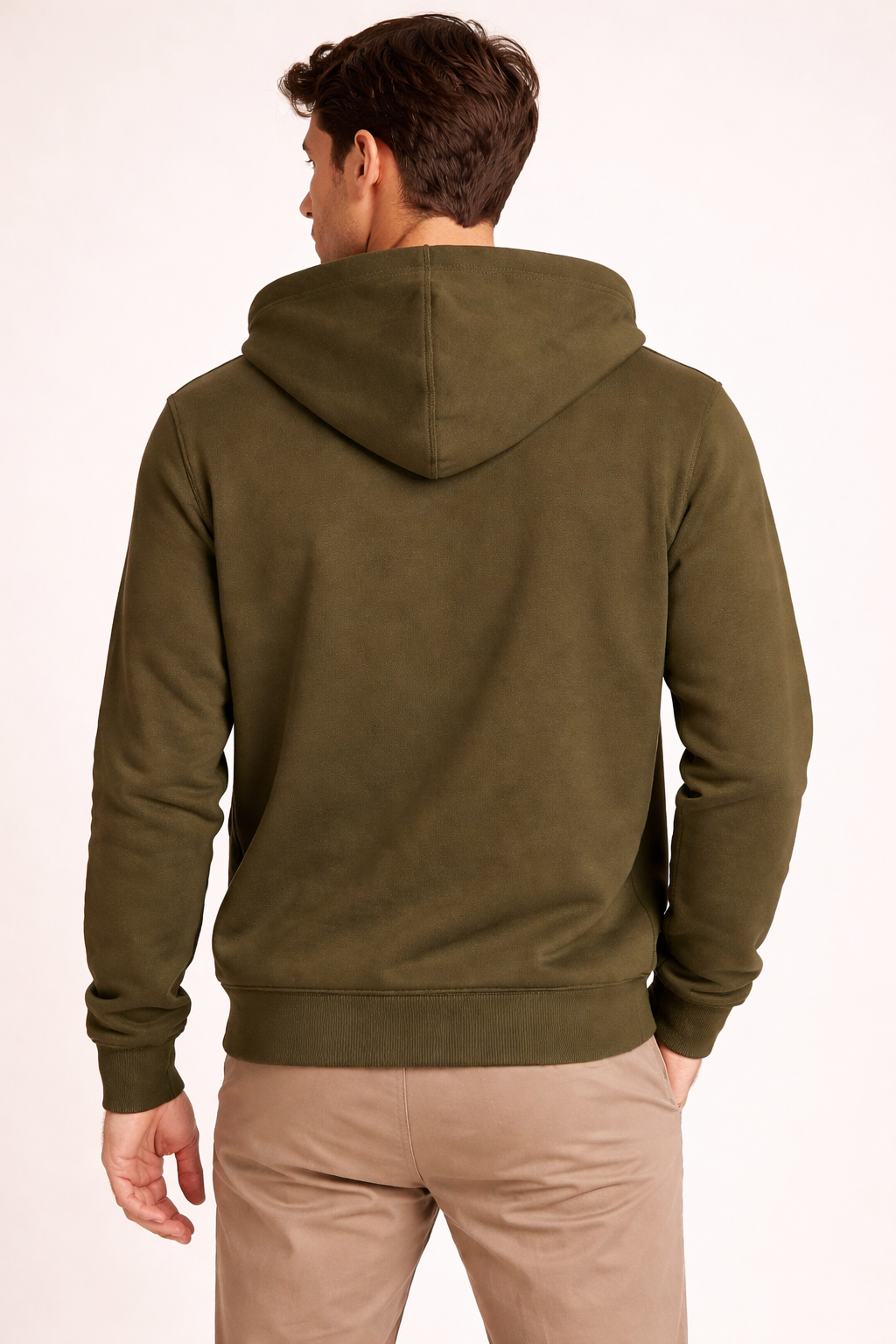 Olive zipperhoodie